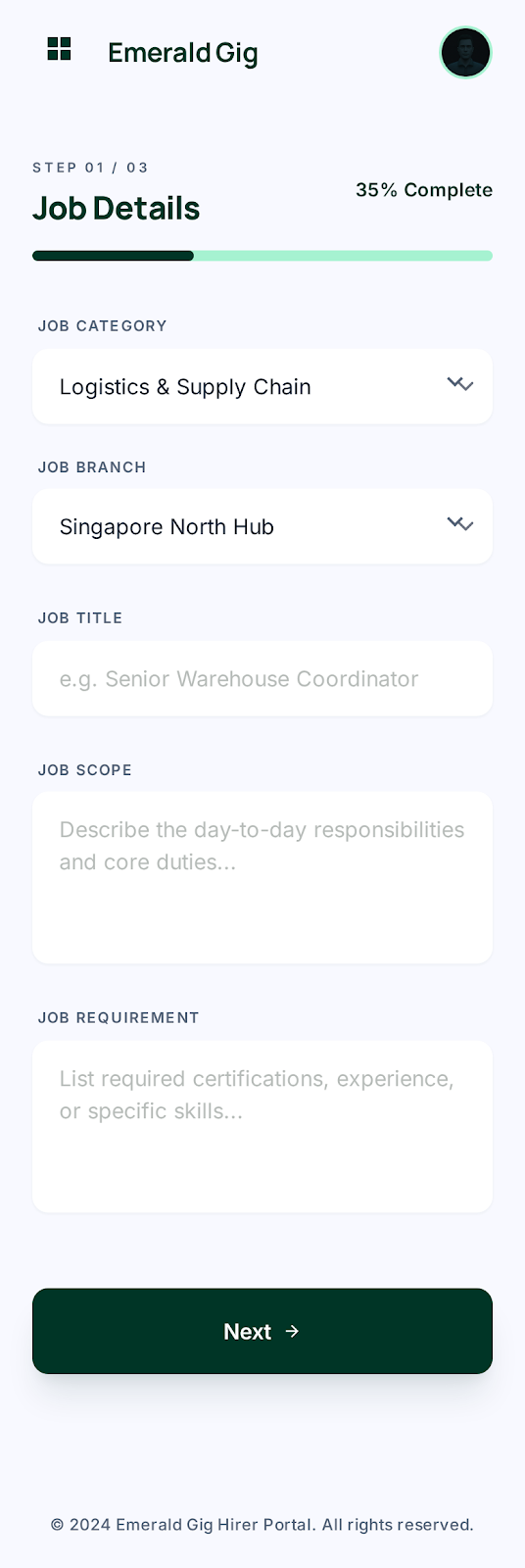 Freelancer & Hirer Gig-Economy Platform Migration screenshot 7