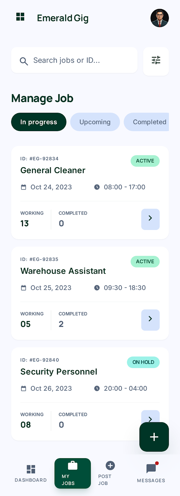 Freelancer & Hirer Gig-Economy Platform Migration screenshot 8