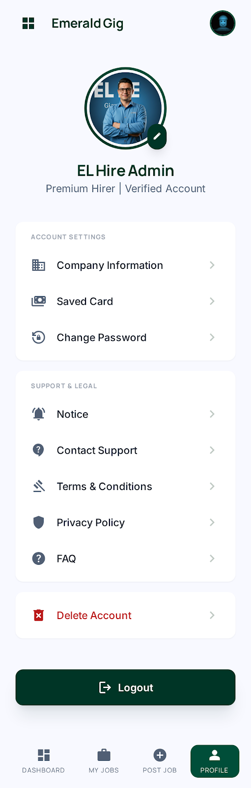 Freelancer & Hirer Gig-Economy Platform Migration screenshot 10